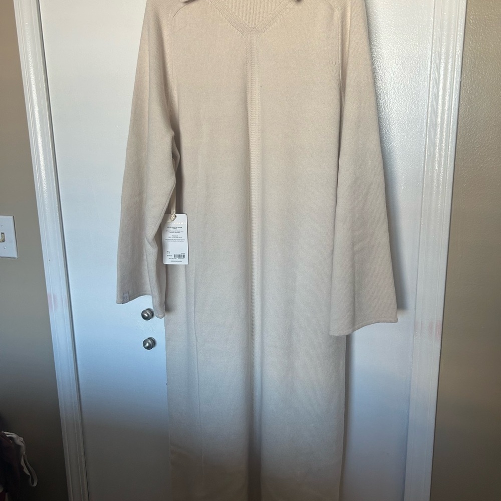 Athleta Alicia Cream Long Sleeve Dress - Picture 5 of 6